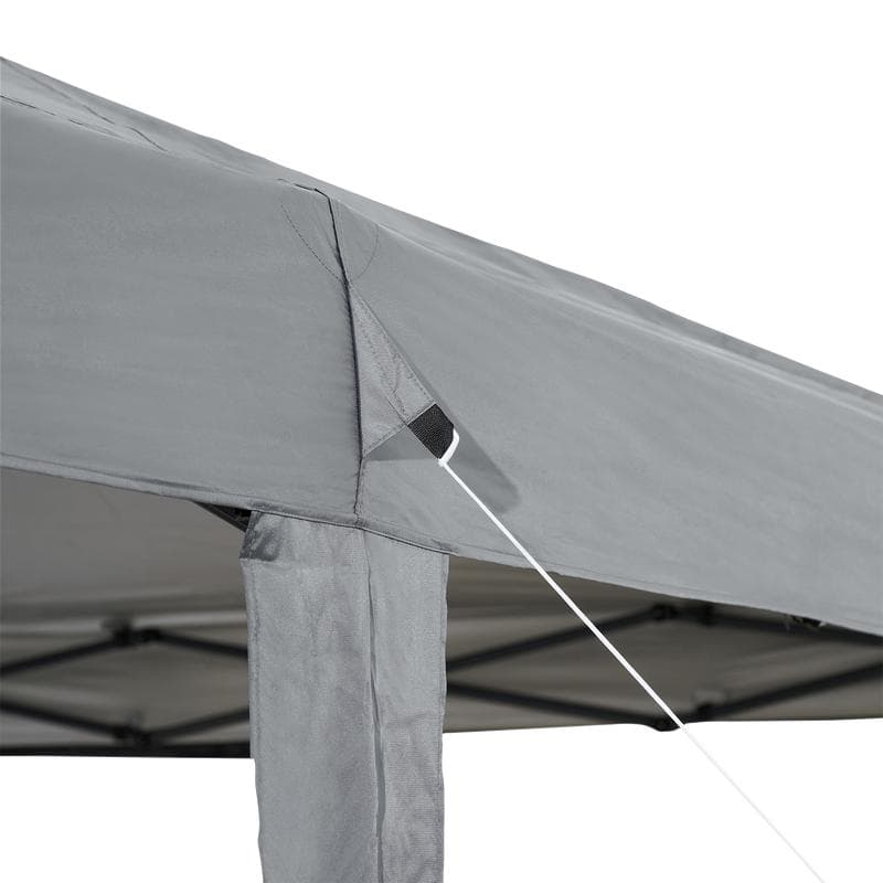 Easy up partytent met zijwanden - grijs