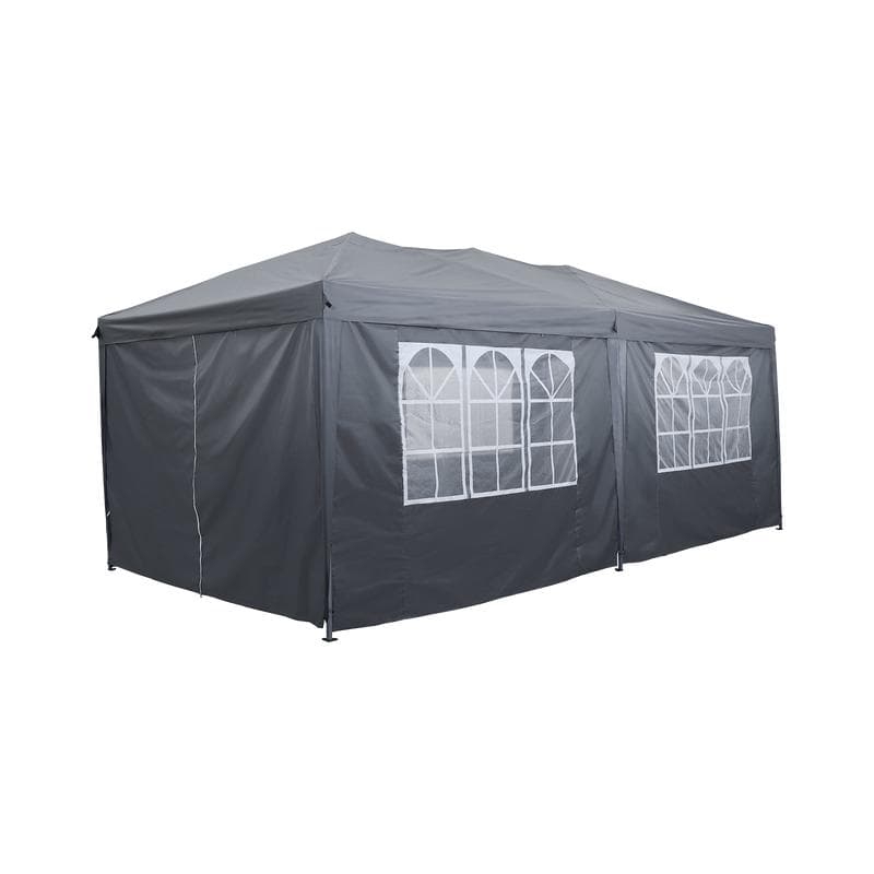 Easy up partytent met zijwanden - grijs