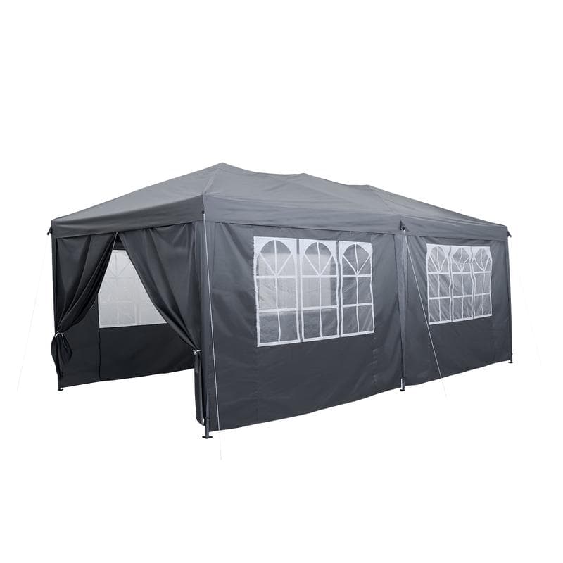 Easy up partytent met zijwanden - grijs