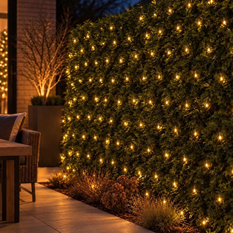Kerstverlichting met flikkerlicht - netverlichting 4 x 2 meter