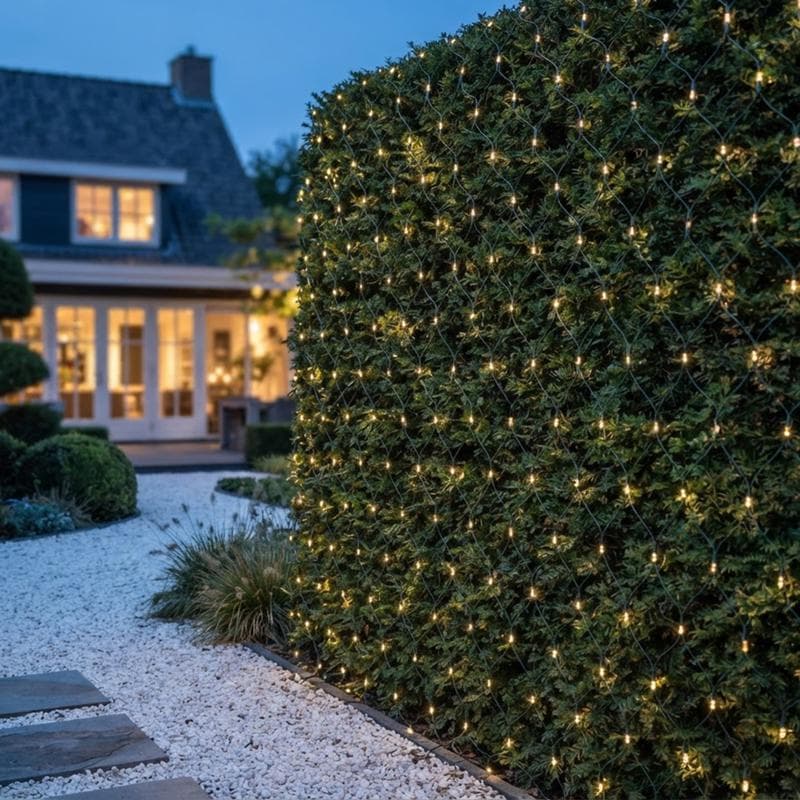 Kerstverlichting met flikkerlicht - netverlichting 4 x 2 meter