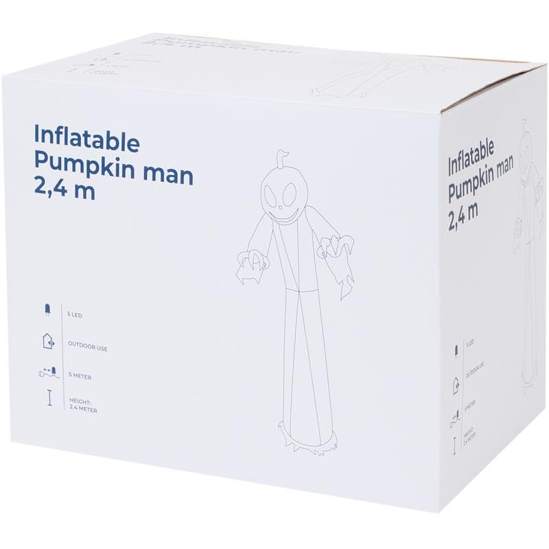 Opblaasbaar pompoen-skelet Halloween