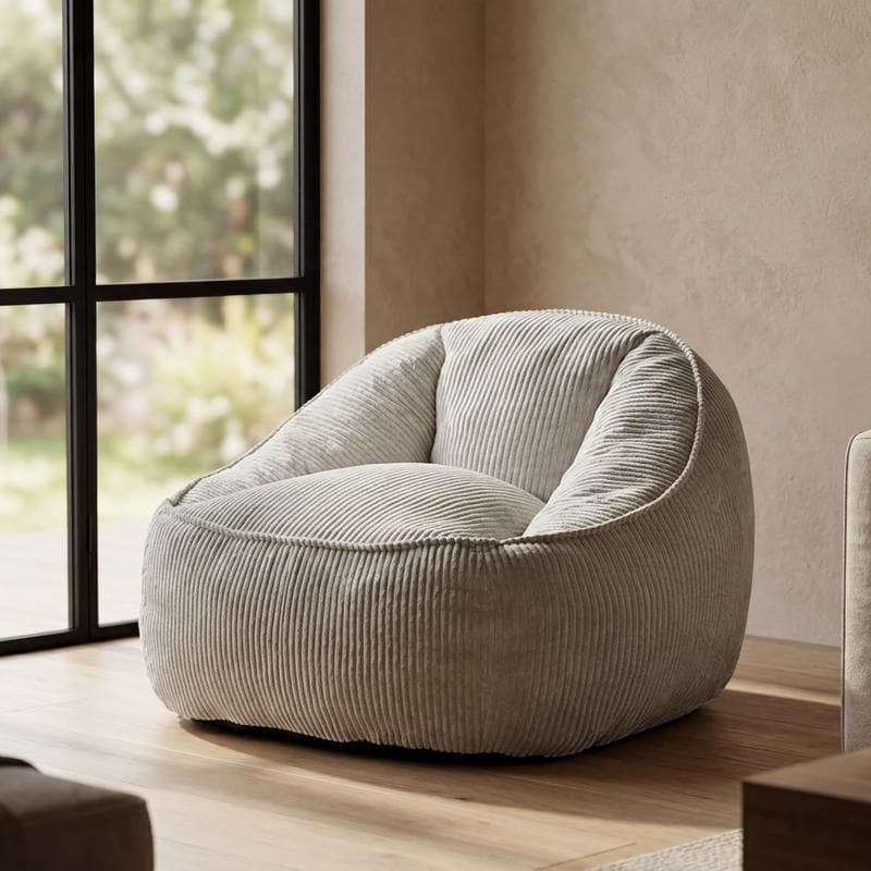 Fauteuil en tissu teddy