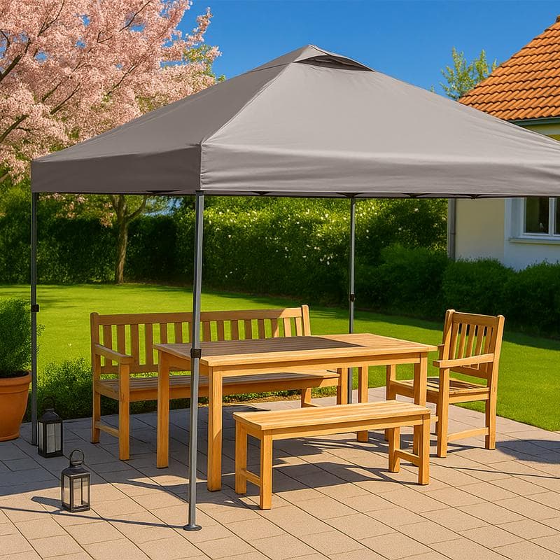 Tente de réception Easy Up - taupe