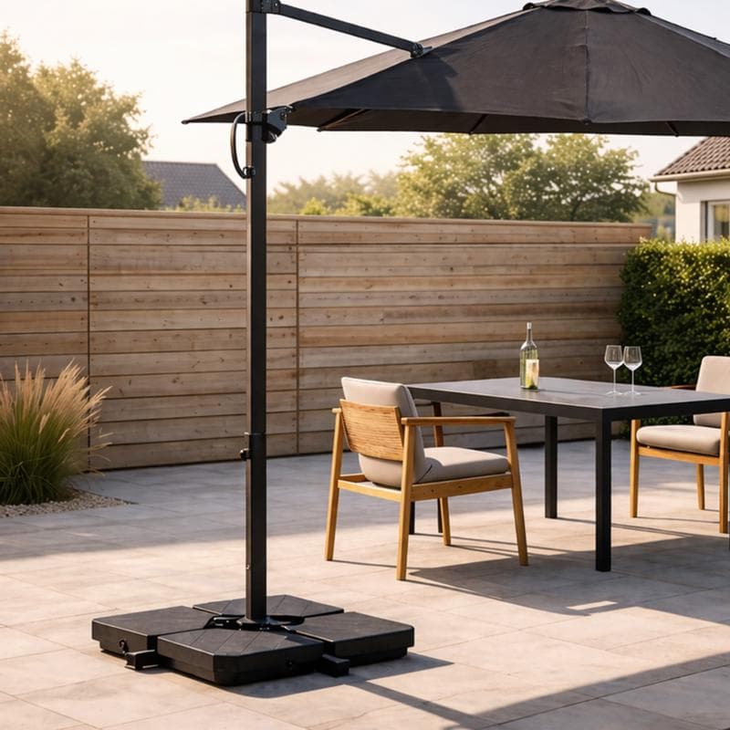 Dalles pour parasol déporté