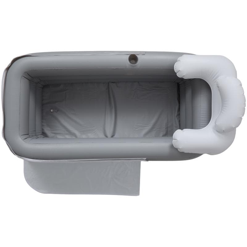 Baignoire gonflable - gris et blanc