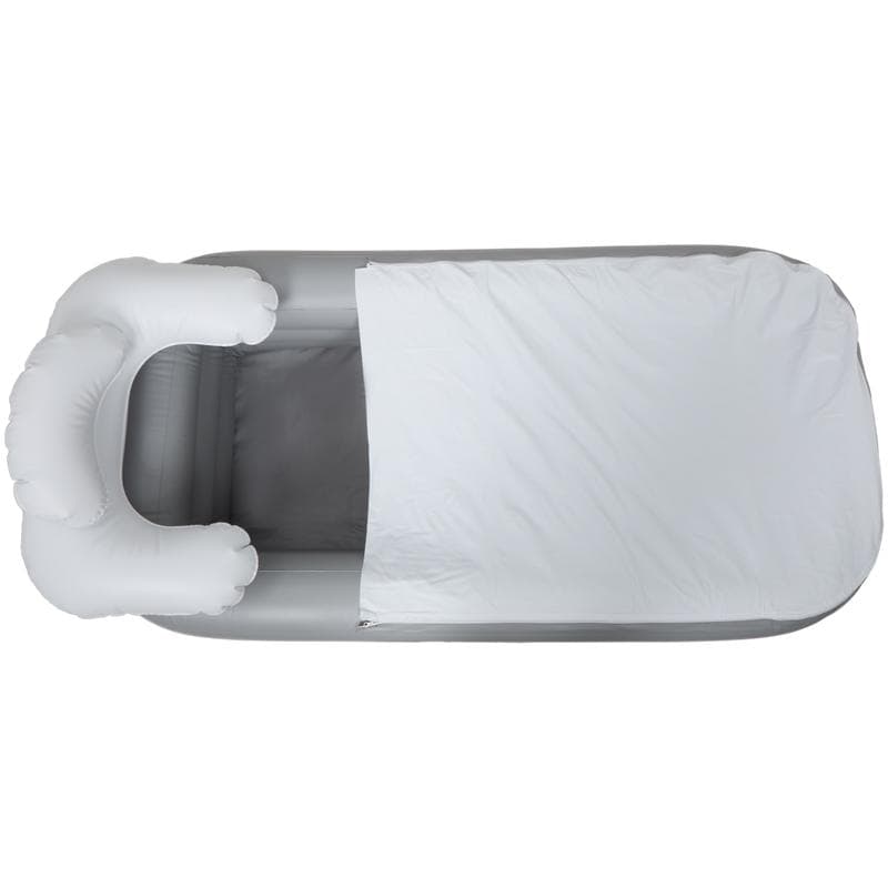 Baignoire gonflable - gris et blanc