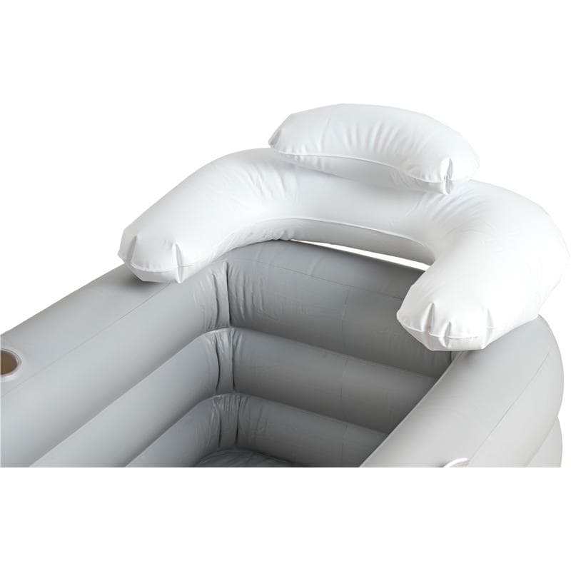 Baignoire gonflable - gris et blanc