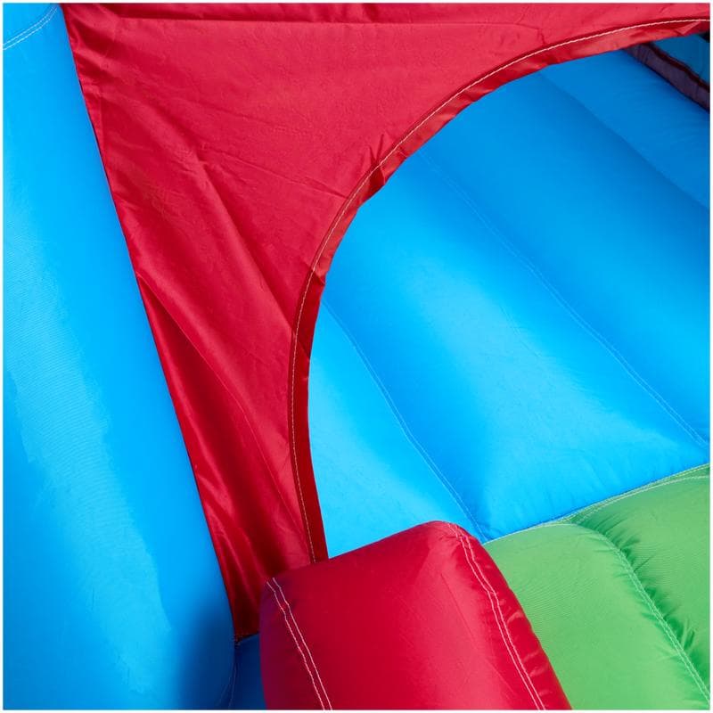 Springkussen inclusief pomp en ballenbak – multicolor