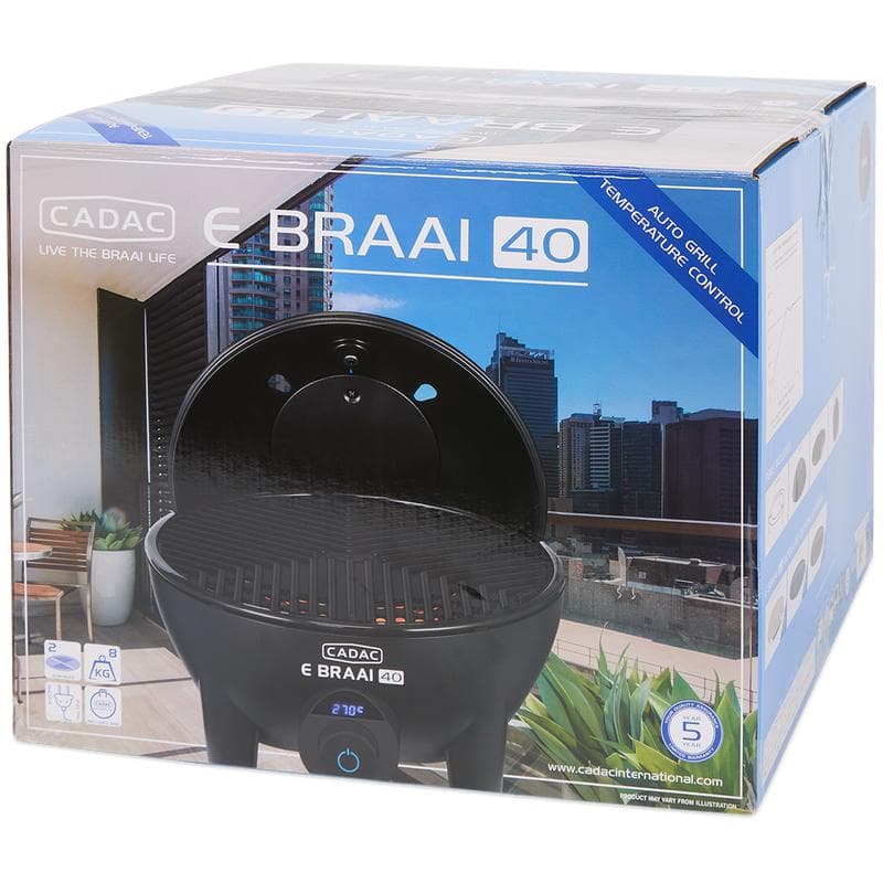 CADAC E Braai 40 elektrische barbecue 5840 - Zwart