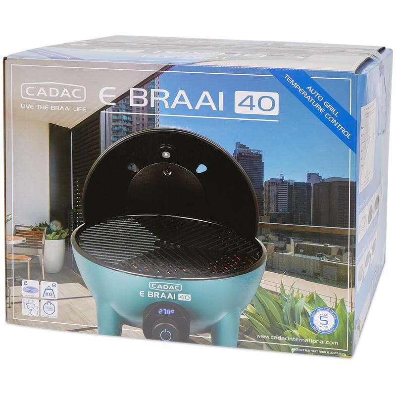 CADAC E Braai 40 elektrische barbecue 5840 - Petrolblauw