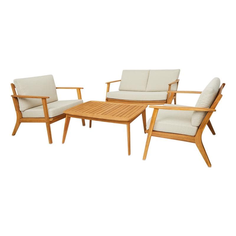 Luxe 4-delige loungeset met kussens