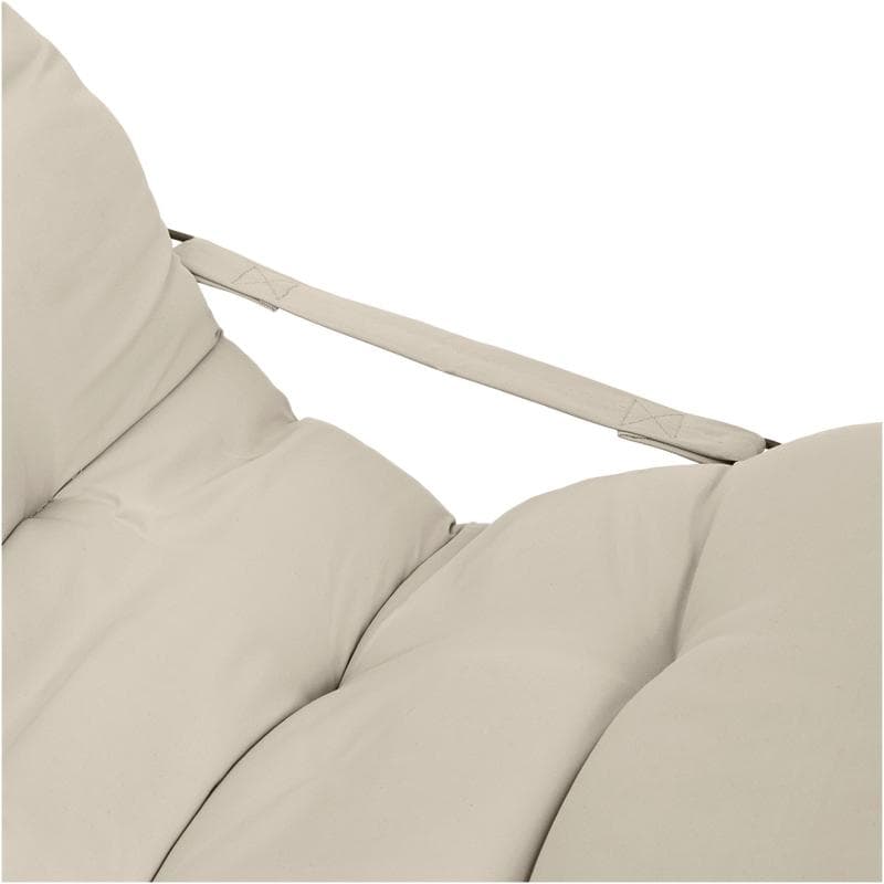 Fauteuil de jardin avec coussins - crème