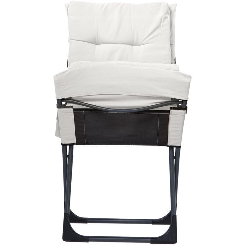 Loungestoel met kussen - crème-wit