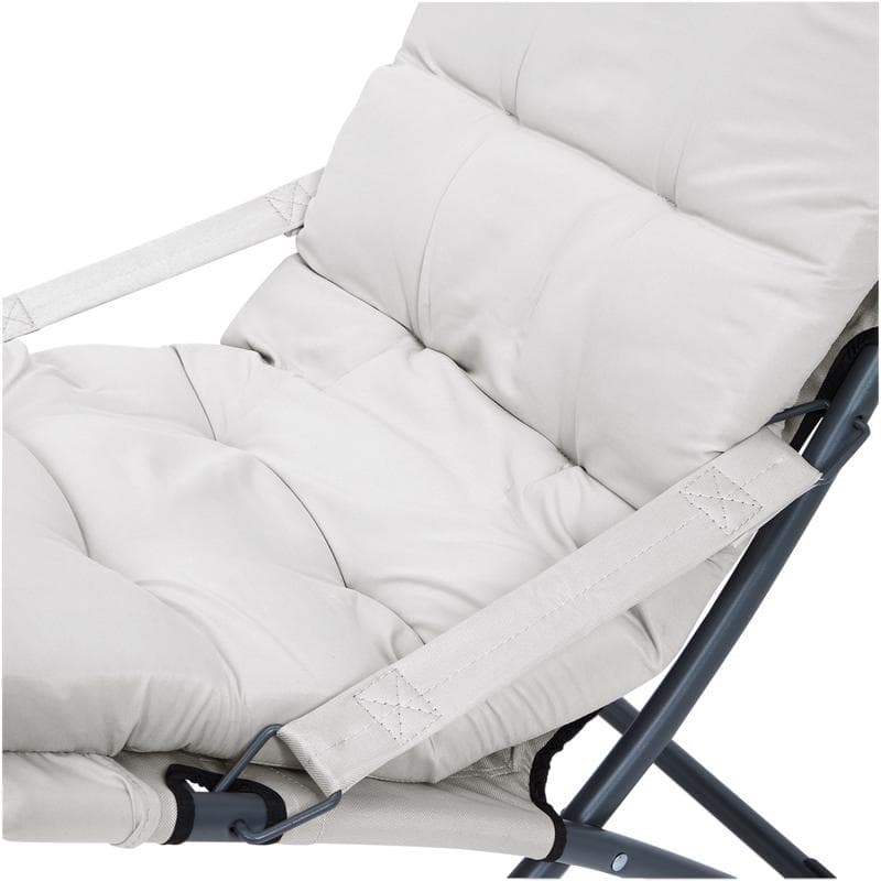 Fauteuil de jardin avec coussins - crème