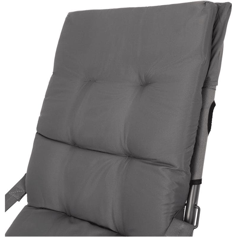 Fauteuil de jardin avec coussins - gris