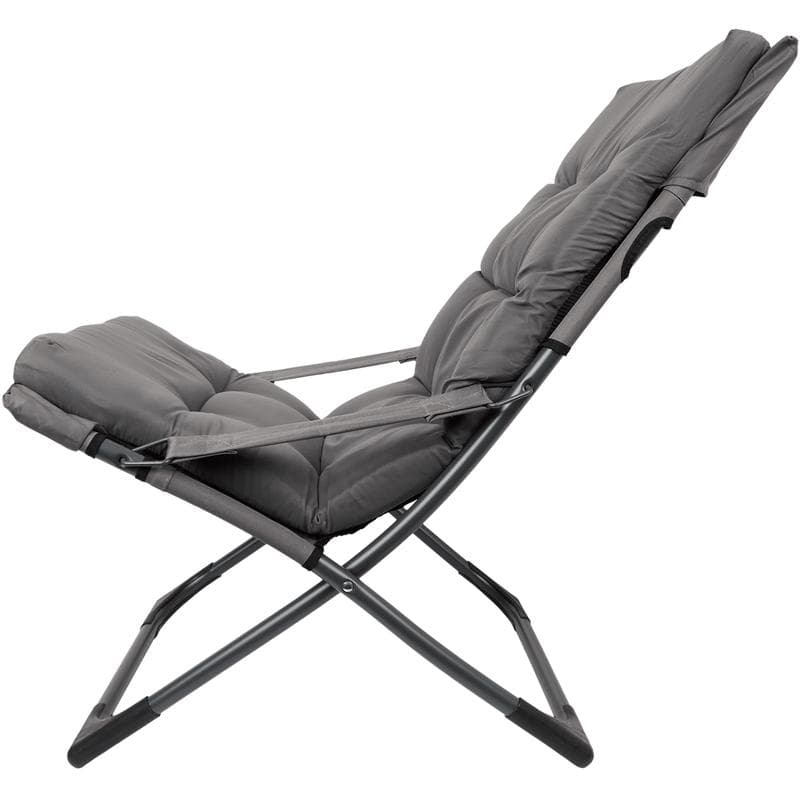 Fauteuil de jardin avec coussins - gris