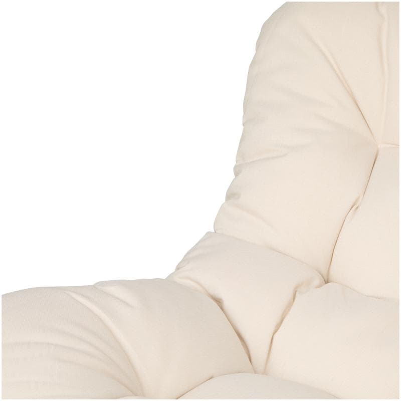 Schommelstoel met kussen – crème
