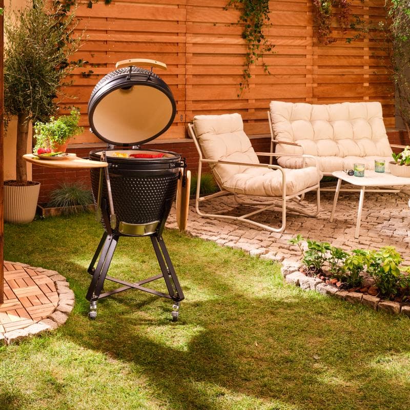 Loungeset met luxe kussens – crème