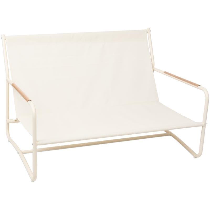 Salon de jardin premium avec coussins - crème