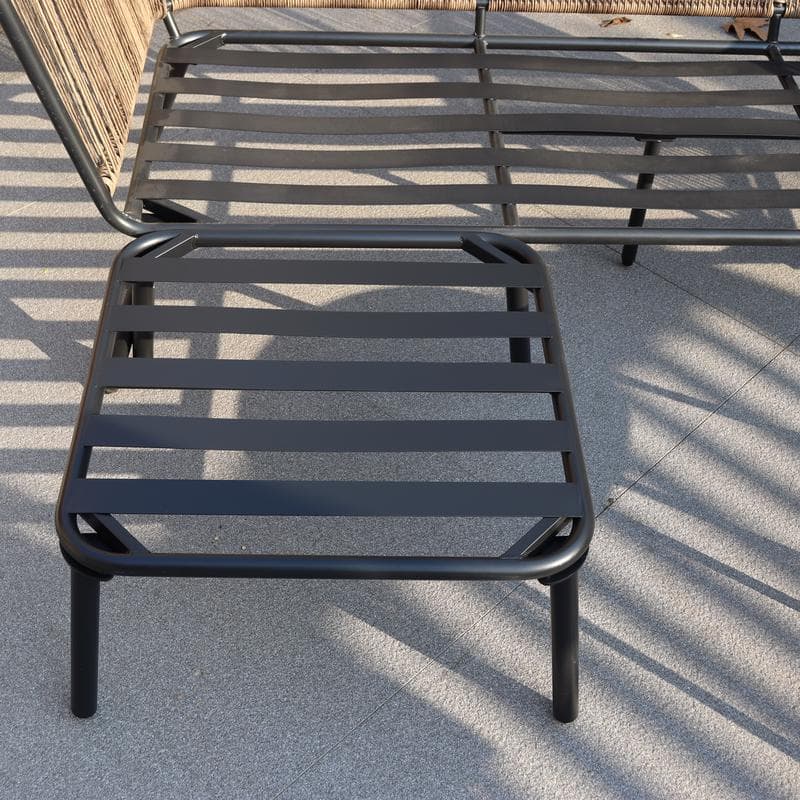 Loungeset met hocker en tafel