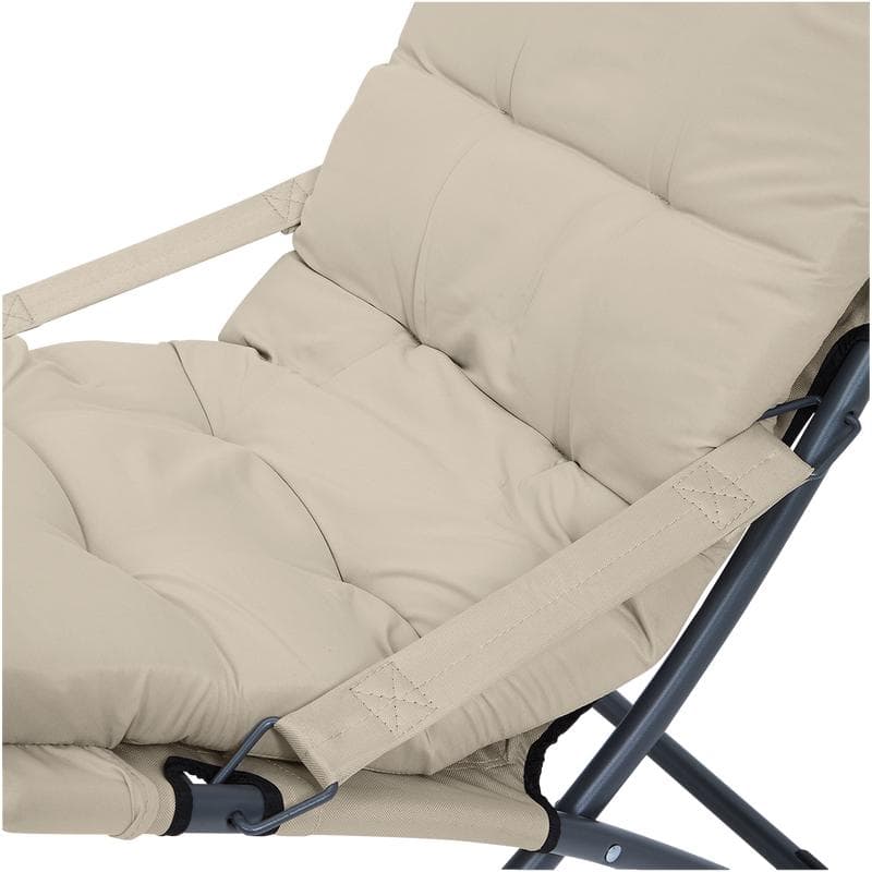 Fauteuil de jardin avec coussins - taupe