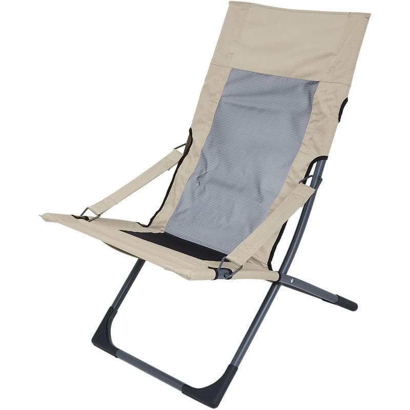 Loungestoel met kussen - taupe