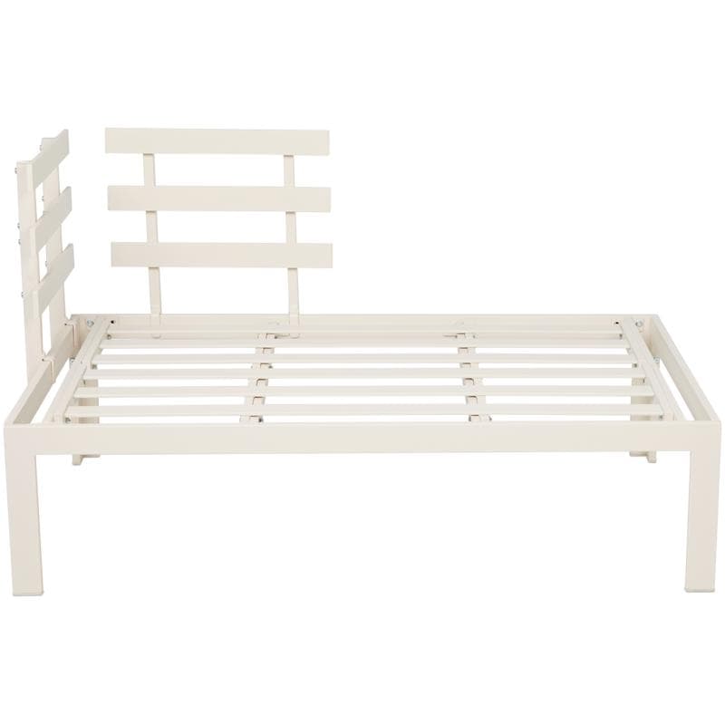 Stalen palletbank - crème-wit