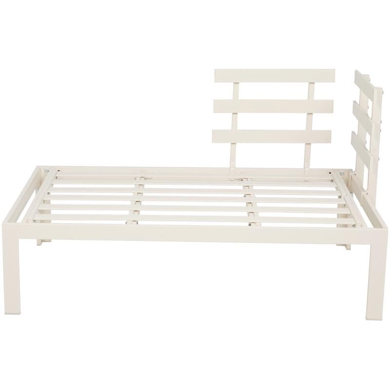 Stalen palletbank - crème-wit