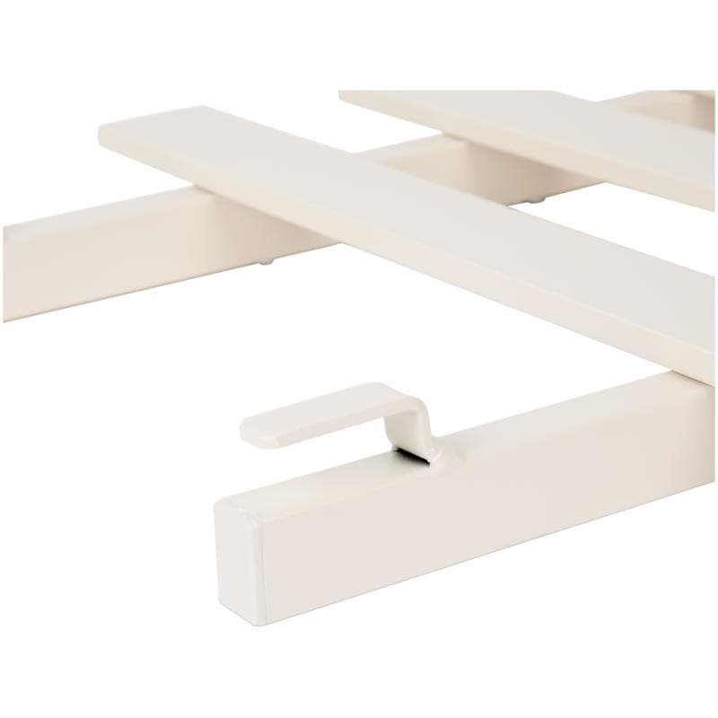 Stalen palletbank - crème-wit