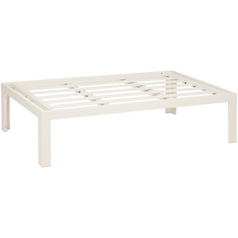 Stalen palletbank - crème-wit