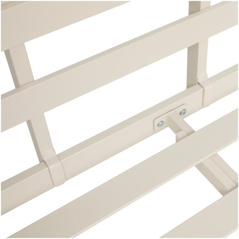 Stalen palletbank - crème-wit