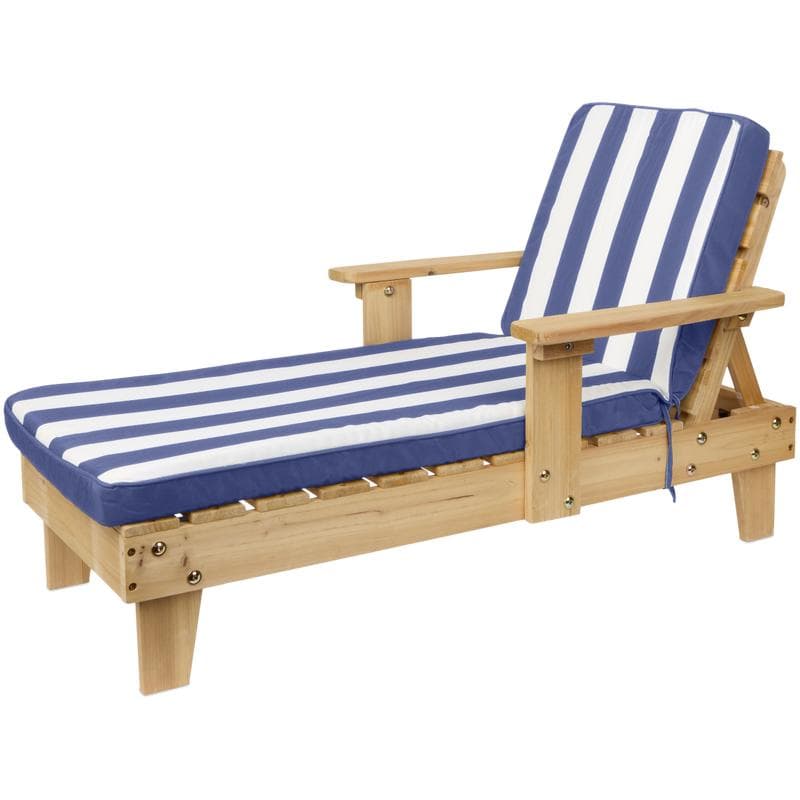 Chaise longue pour enfant avec parasol