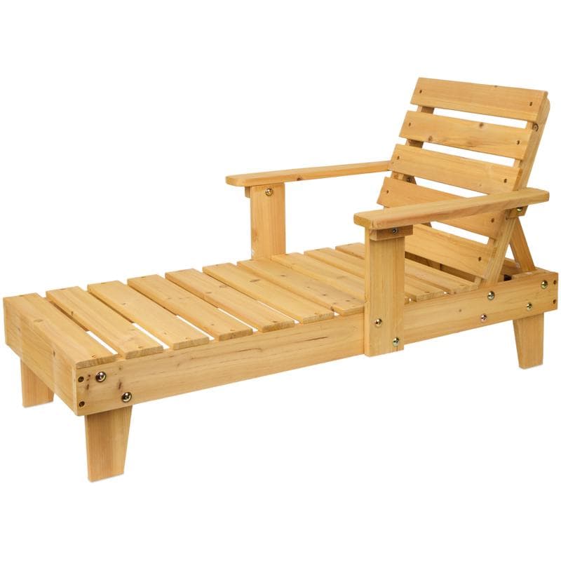 Chaise longue pour enfant avec parasol