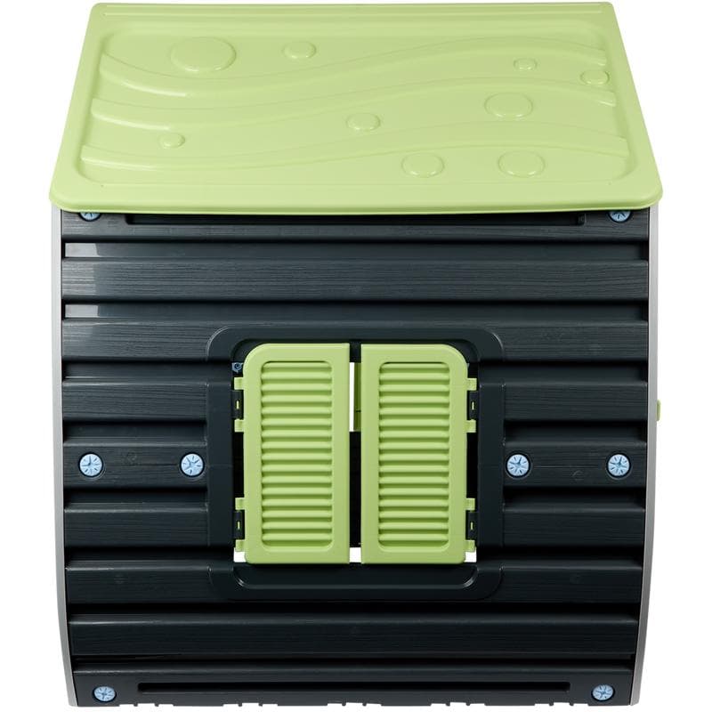 Maisonnette de jardin - vert et gris