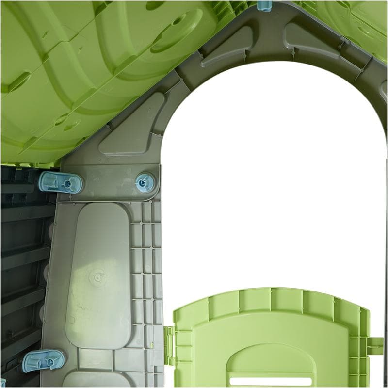 Maisonnette de jardin - vert et gris