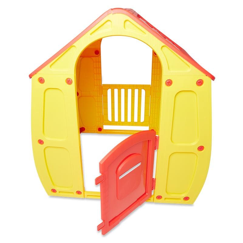 Maisonnette de jardin - rouge, jaune et vert