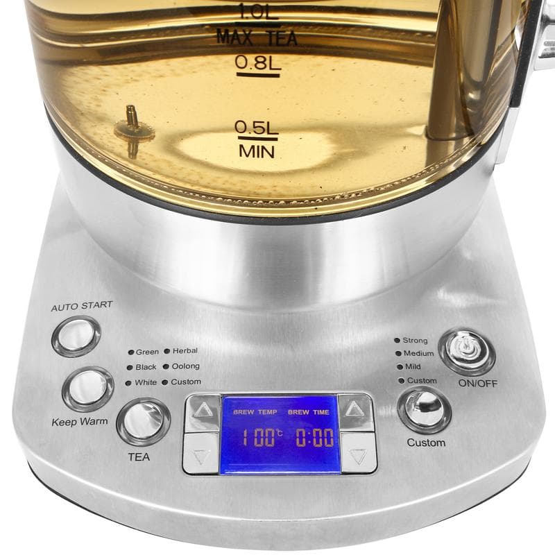 Bouilloire & théière 2 en 1 avec écran LCD