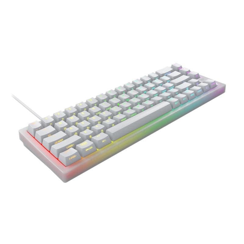 Clavier mécanique QWERTY Cherry XTRFY K5V2 - blanc
