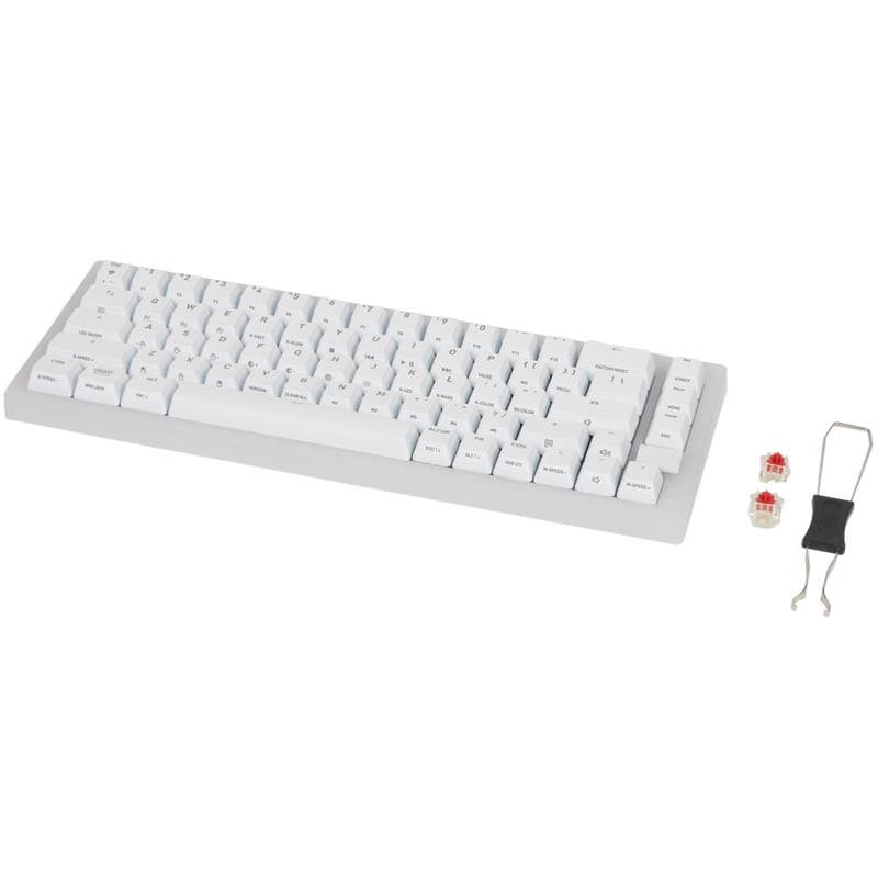 Clavier mécanique QWERTY Cherry XTRFY K5V2 - blanc