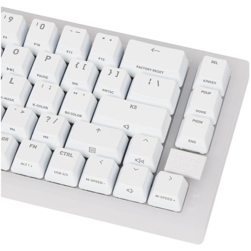 Clavier mécanique QWERTY Cherry XTRFY K5V2 - blanc