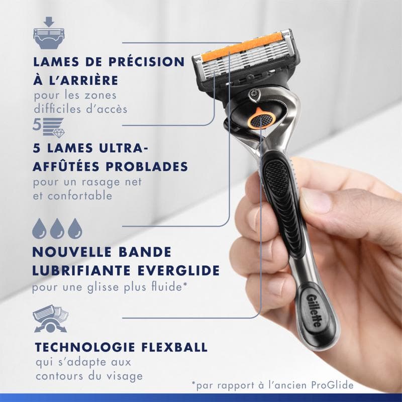 Rasoir Gillette ProGlide avec 8 lames