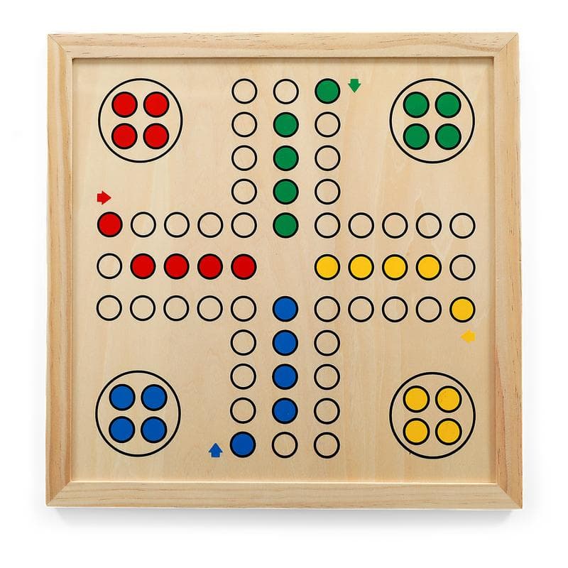Houten bordspellen 5-in-1