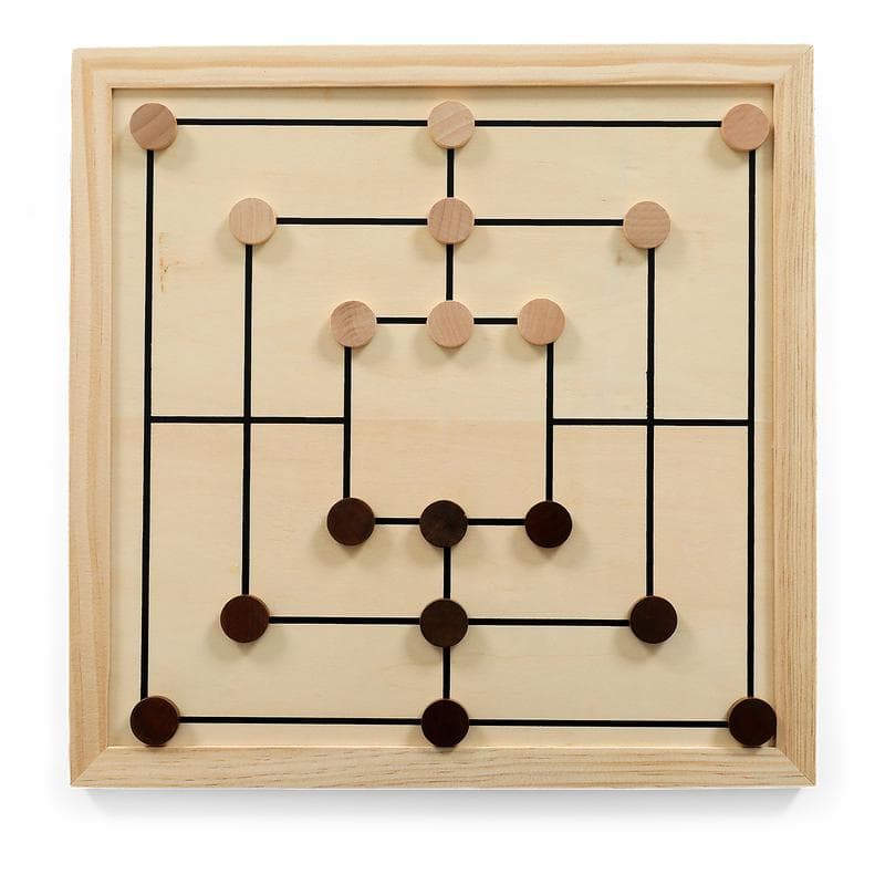 Houten bordspellen 5-in-1