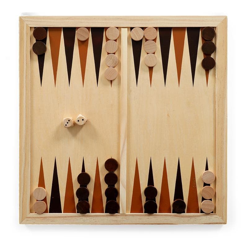Houten bordspellen 5-in-1