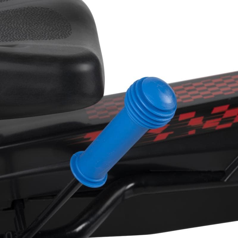 Skelter met handrem – blauw/zwart