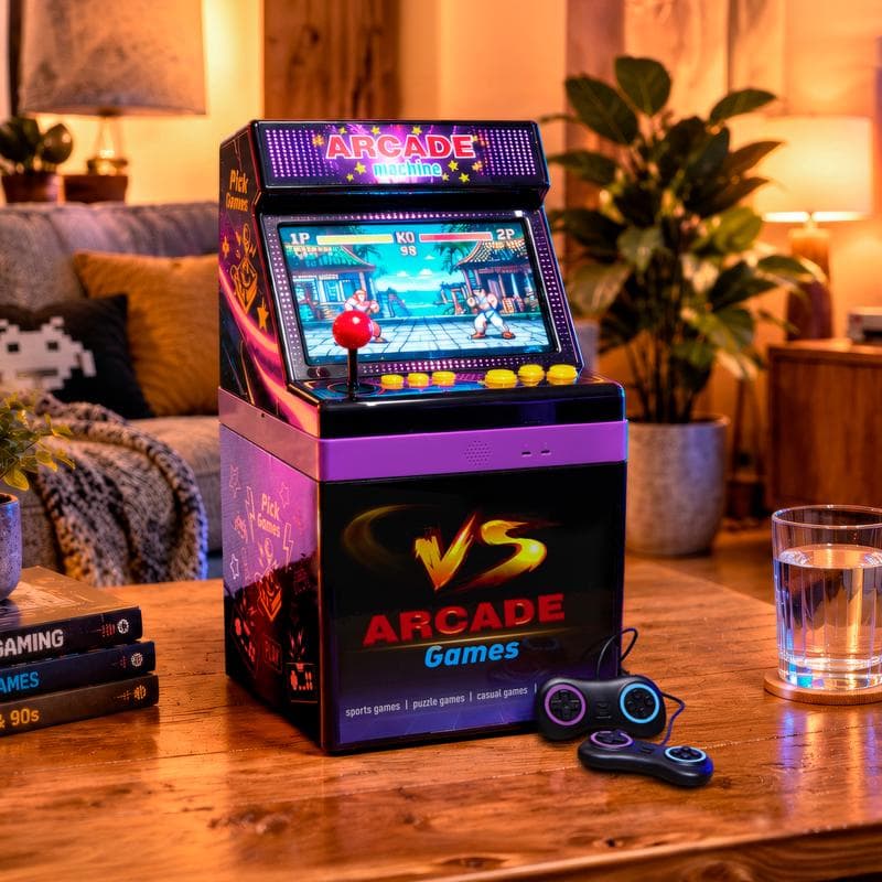 Arcadekast met 2 controllers