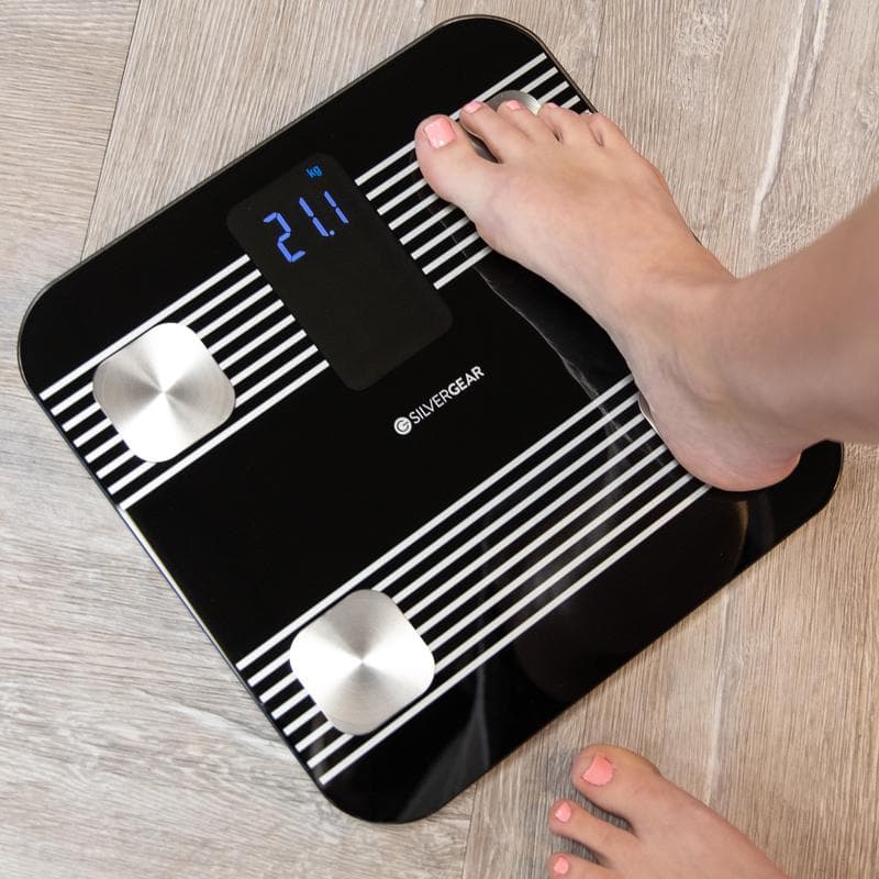 Silvergear smart personenweegschaal - zwart