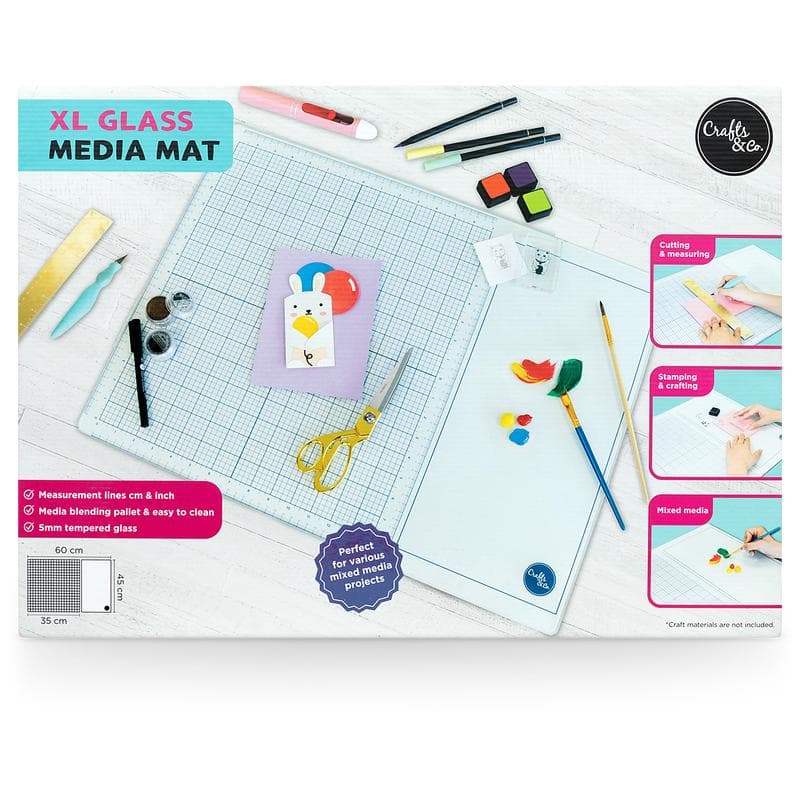 Crafts & Co glazen mediamat XL