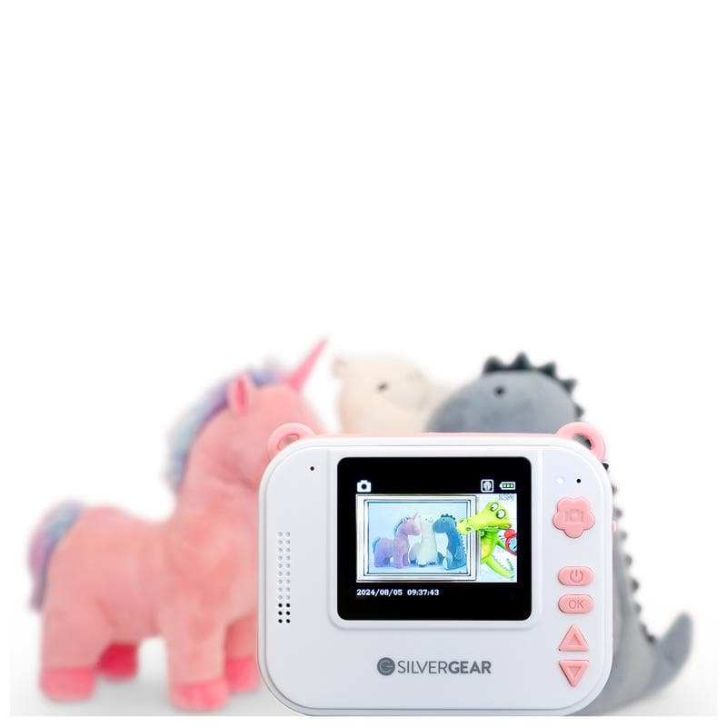 Kindercamera met ingebouwde fotoprint - roze